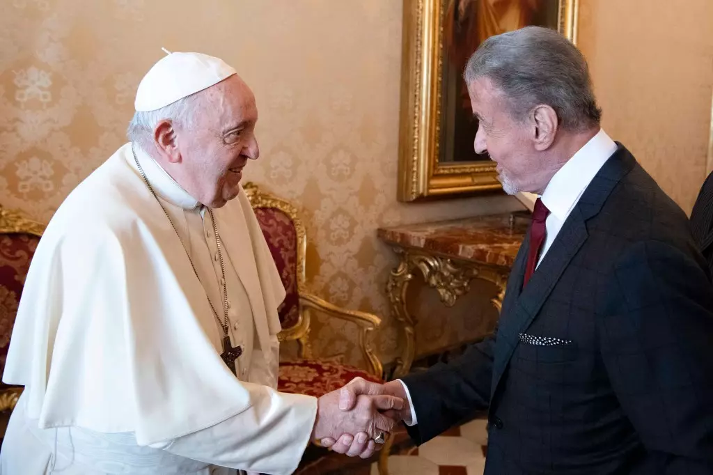 Sylvester Stallone Delights Pope Francis with Papal Visit