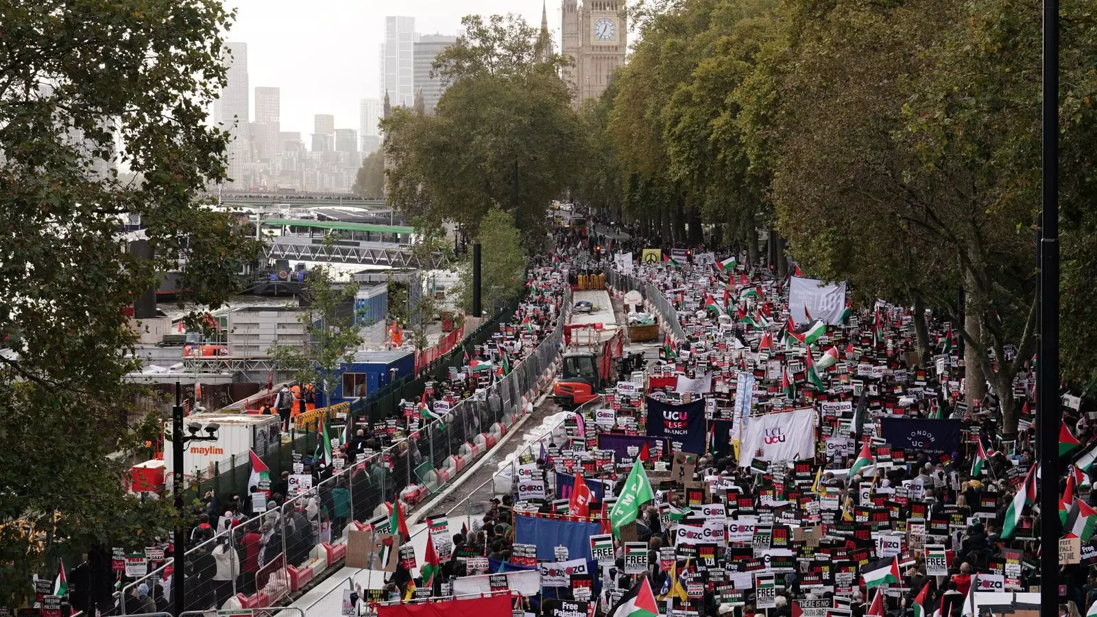 Pro-Palestinian Protests in London Lead to Charges Against Five Individuals