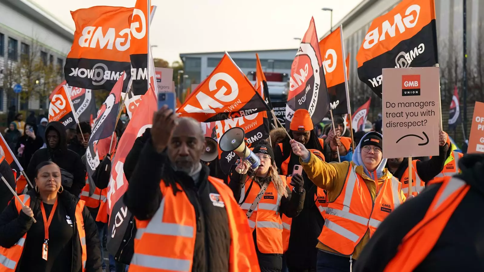 Amazon Workers in the UK Strike on Black Friday