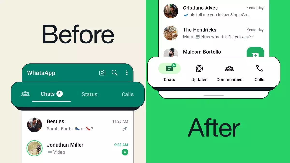 WhatsApp Updates User Interface for Android Users