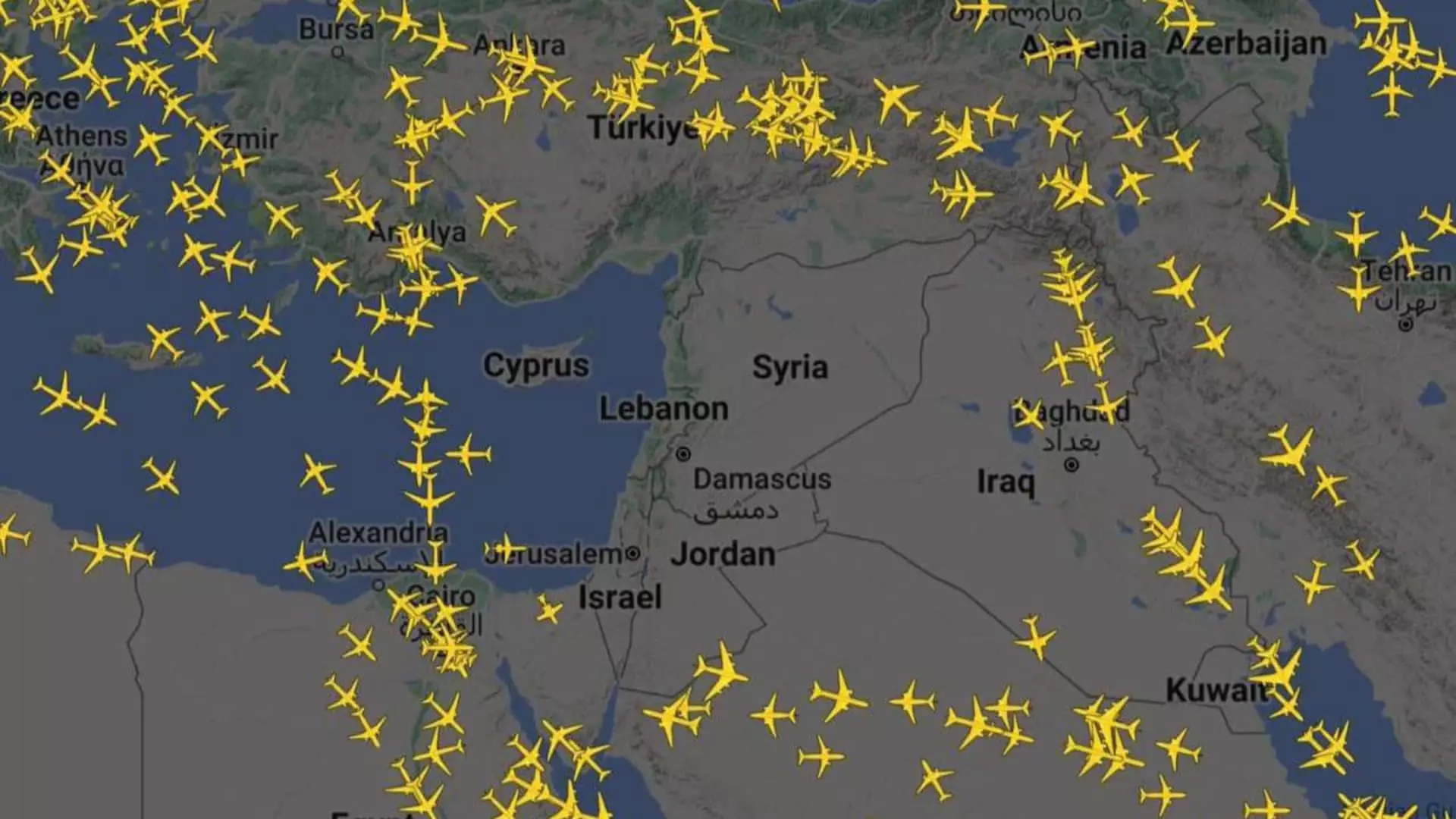 The Impact of Airspace Closures in the Middle East