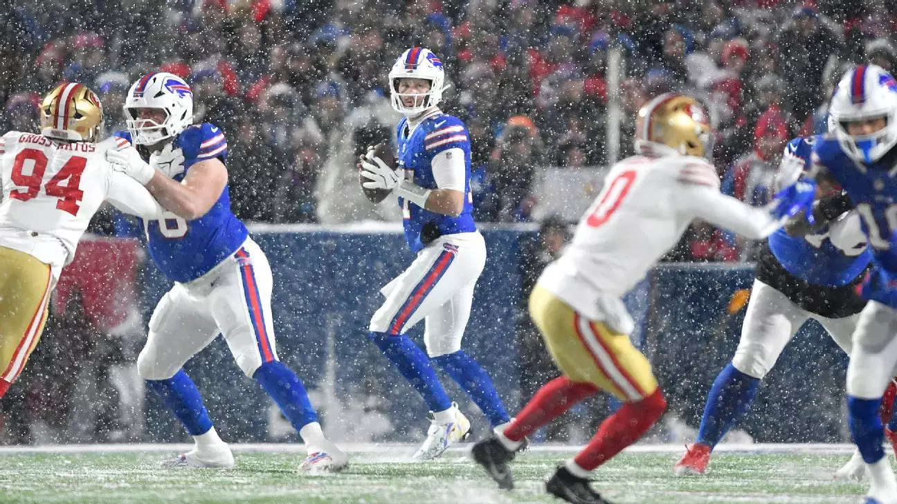 A Glimpse into the Buffalo Bills’ Resilience Amidst Snow and Adversity